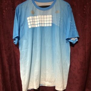 NWOT Nike Blue White Ombré Jersey Dri Fit